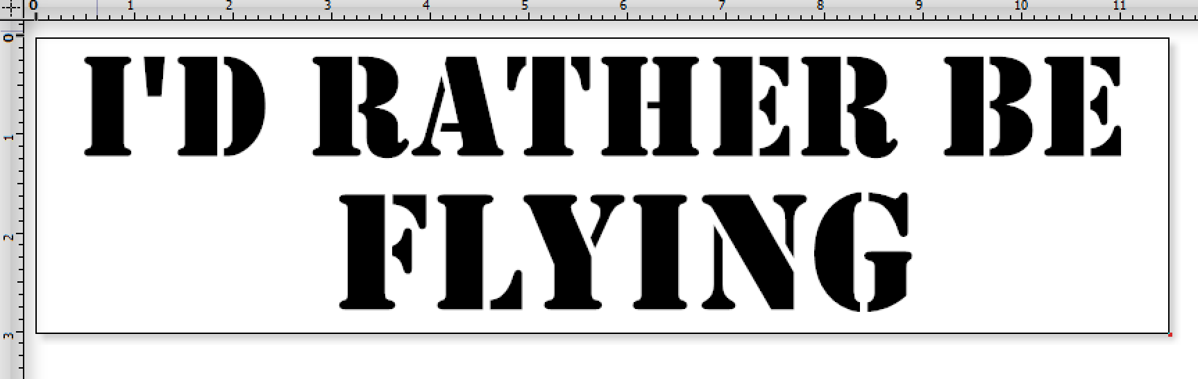 (image for) I'd rather be flying